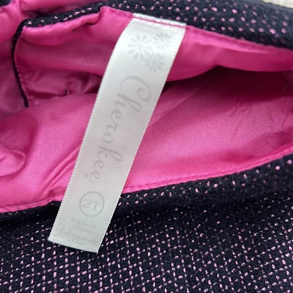Cherokee Pink and Black Dress with Pink Silk Lining Sz 2T - Picture 3 of 7